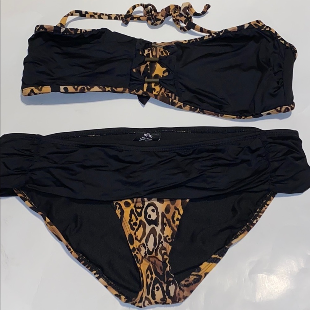 Leopard print bikini